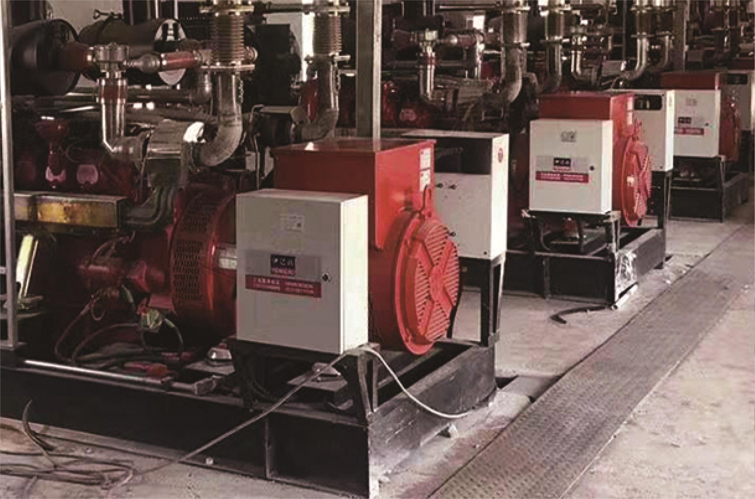 陕北中石化天然气发电站项目（斗山配UED官网10台200KW）